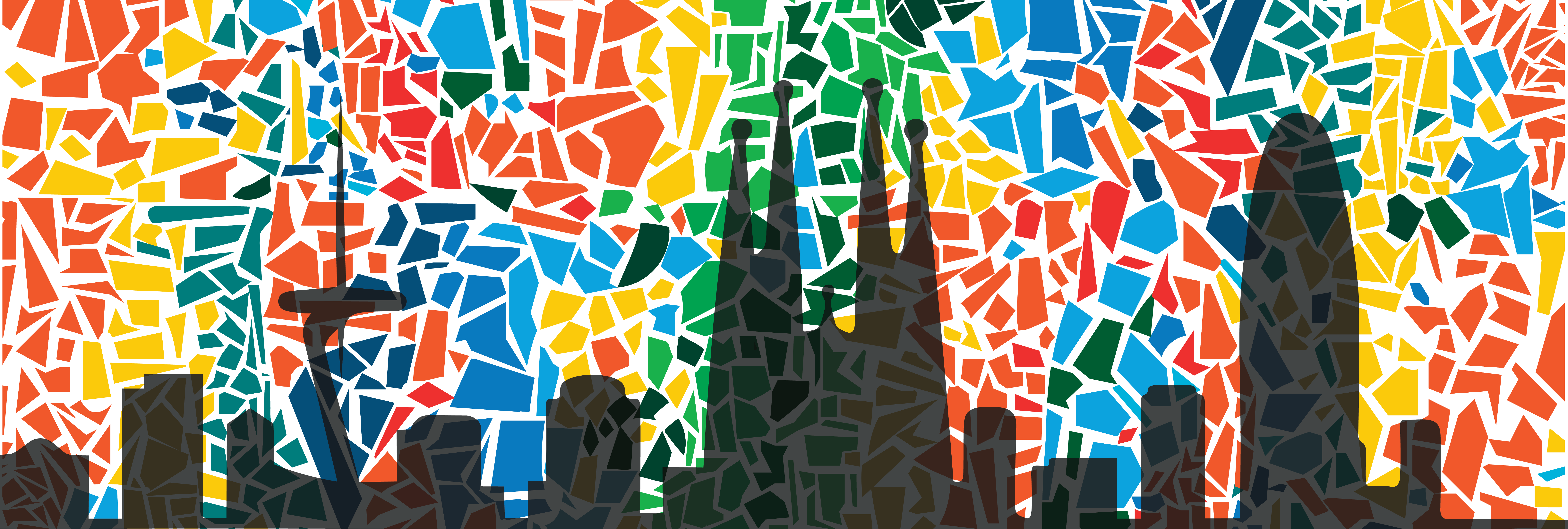 CHI 2026 Banner: Logo‑stylized Cityscape of Barcelona